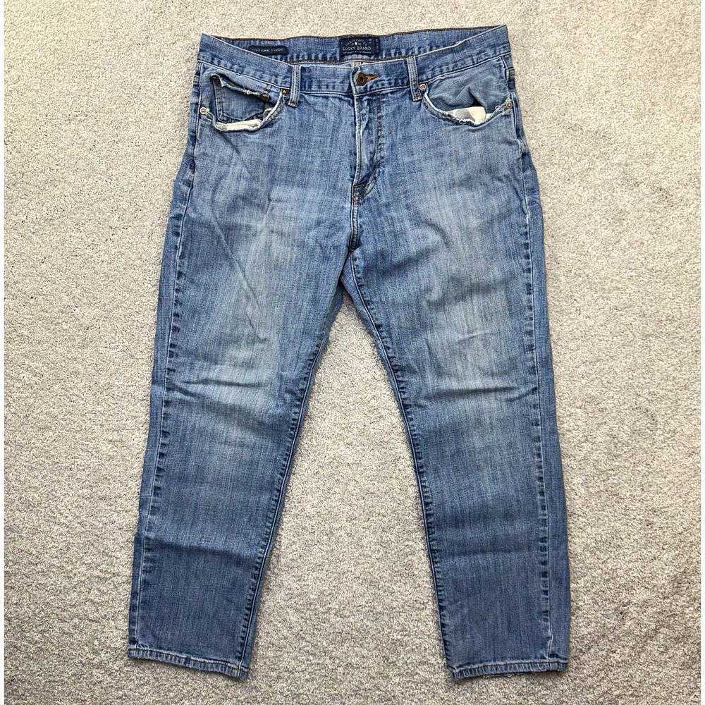 Lucky Brand 221 Original Straight Jeans Mens Size 36x30 Light Wash Denim Pants